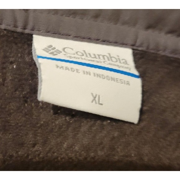 Columbia Mens Cedar Rock Half-Zip Fleece Lined Gray Pullover Top size XL - Picture 4 of 6